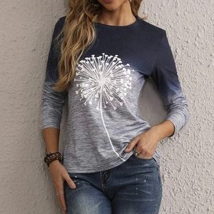 Dandelion Print Ombre Tee
